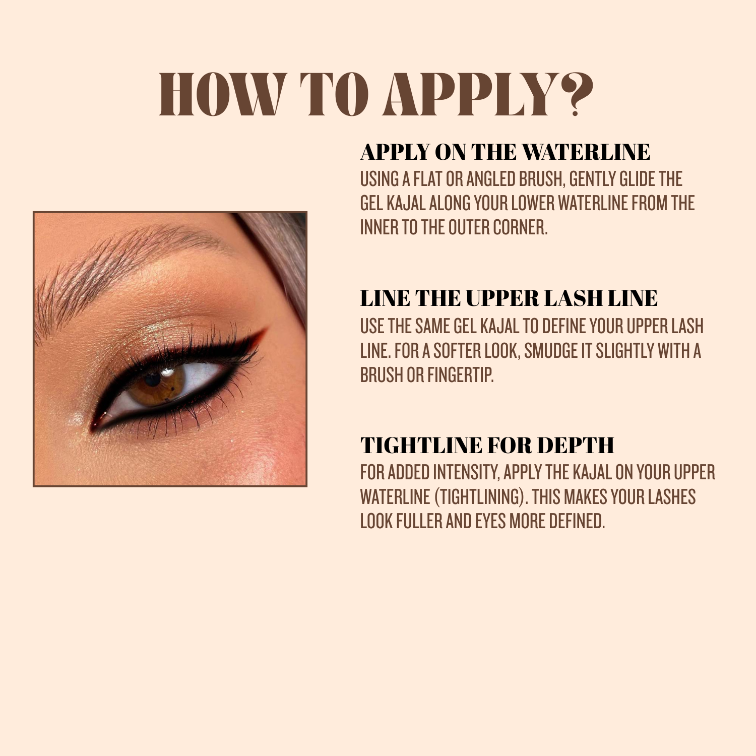 Lakyou Beauty - Gel Kajal | Waterproof & Smudge-Proof Kajal