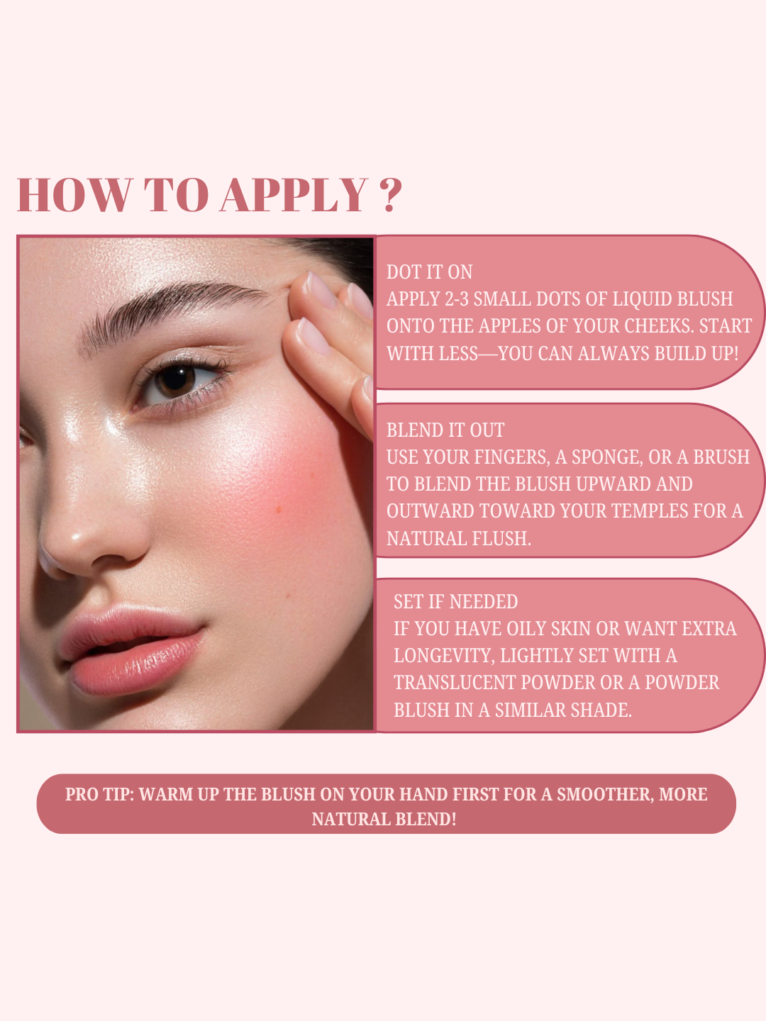 Lakyou Beauty - Velvet Liquid Blush | Soft Dewy Cheek Tint with Natural Glow