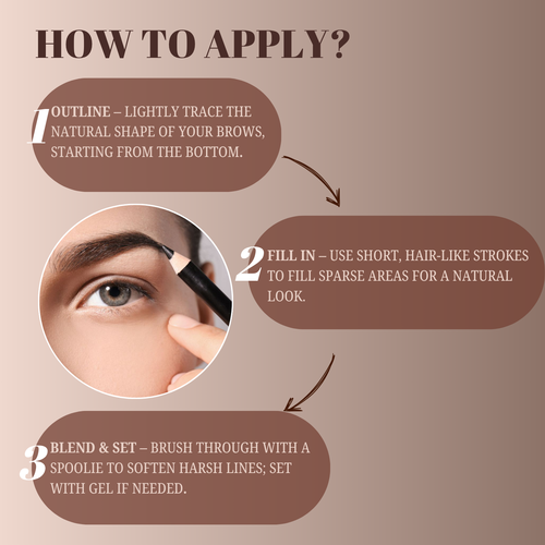 Lakyou Beauty - Eyebrow Pencil in India | Waterproof Smudge-Proof Brow Definer