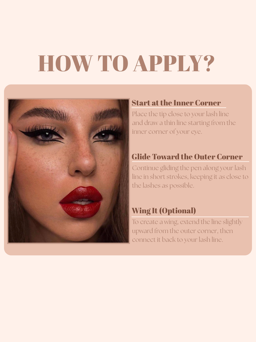 Lakyou Beauty - Liquid Pen Eyeliner in India | Waterproof Smudge-Proof Precision Eyeliner