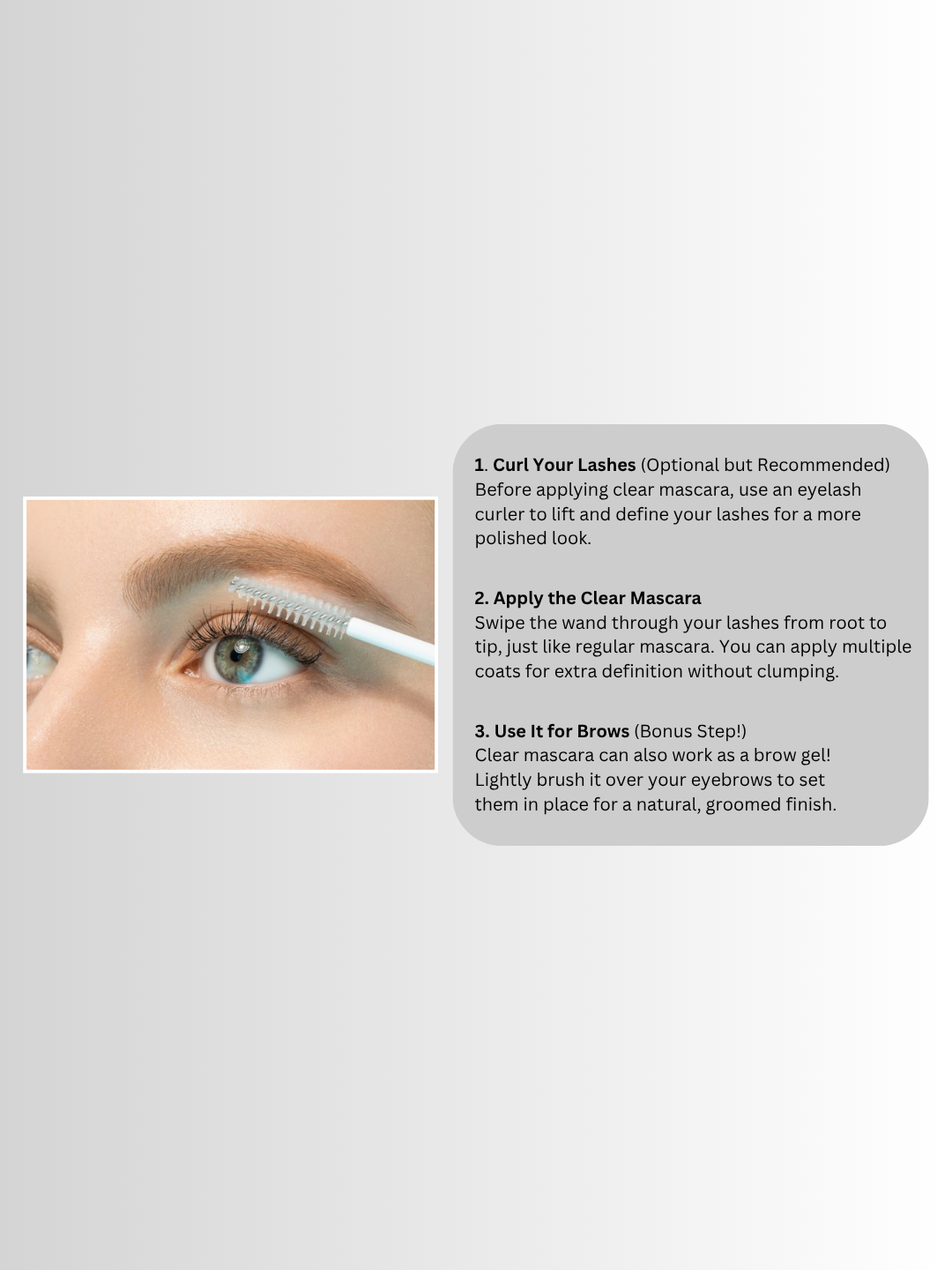Lakyou Beauty - Nourishing Transparent Mascara in India | Waterproof Clear Lash & Brow Gel