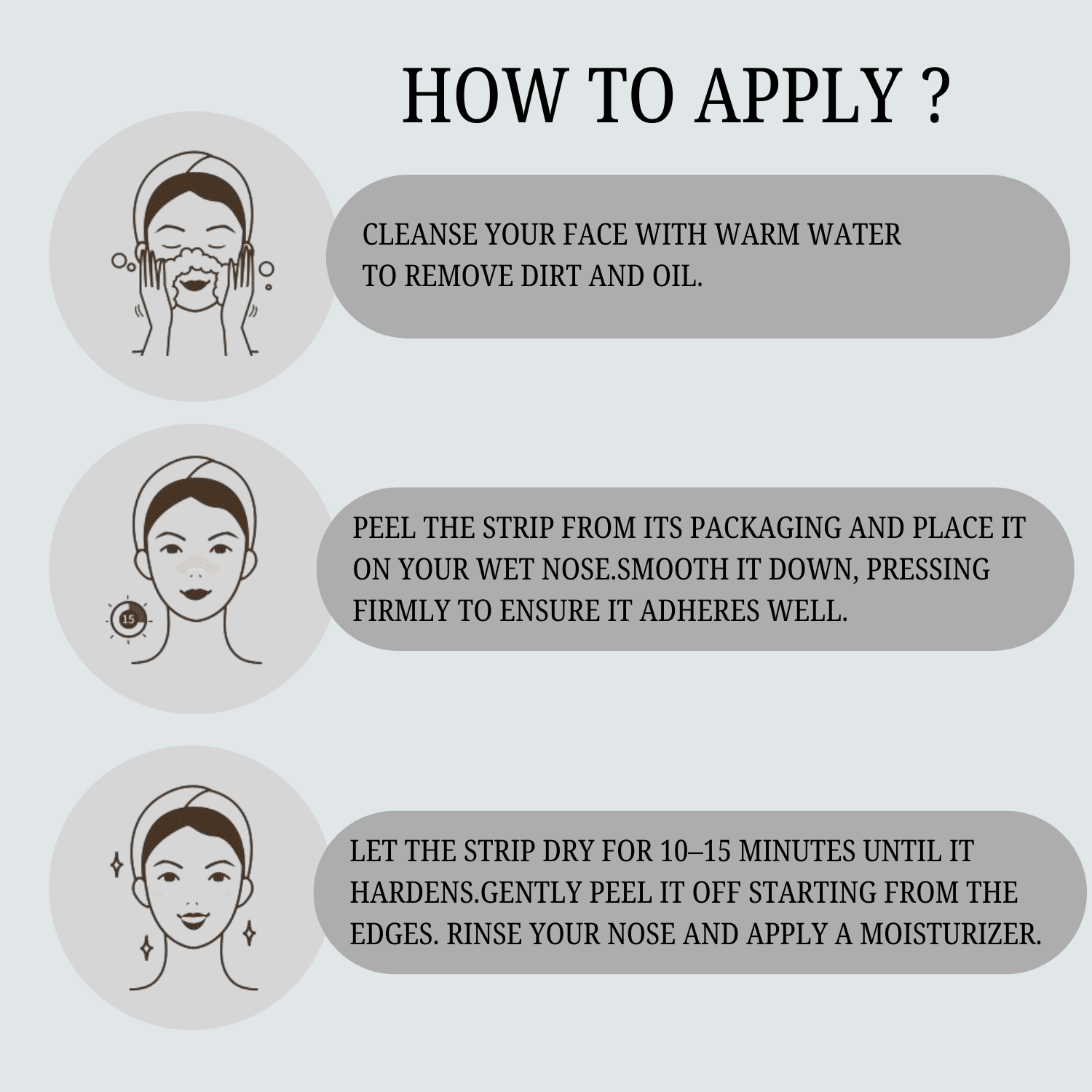 Lakyou Beauty - Charcoal Pore Strips | Deep Cleansing Blackhead Removal Strips
