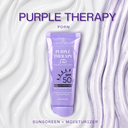 Lakyou Beauty Purple Therapy Sunscreen SPF 50 PA+++ | Broad Spectrum UV Protection