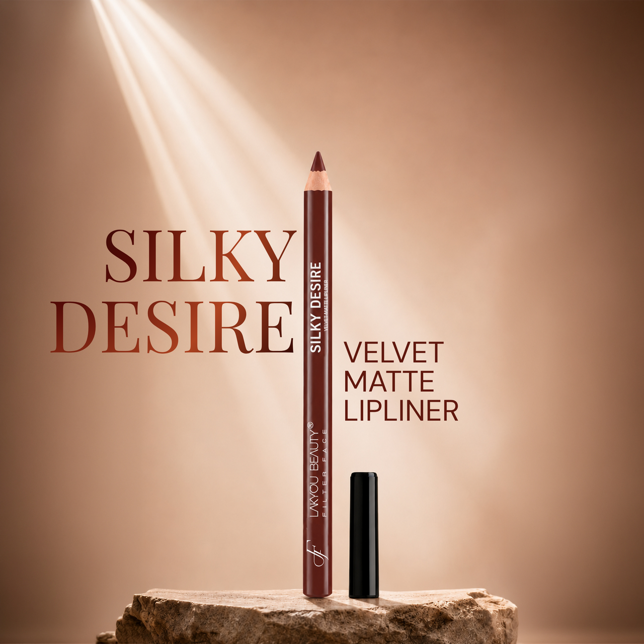 Lakyou Beauty | Filter Face - Silky Desire Velvet Matte Lip Liner | Waterproof Smooth Precision Lip Definer