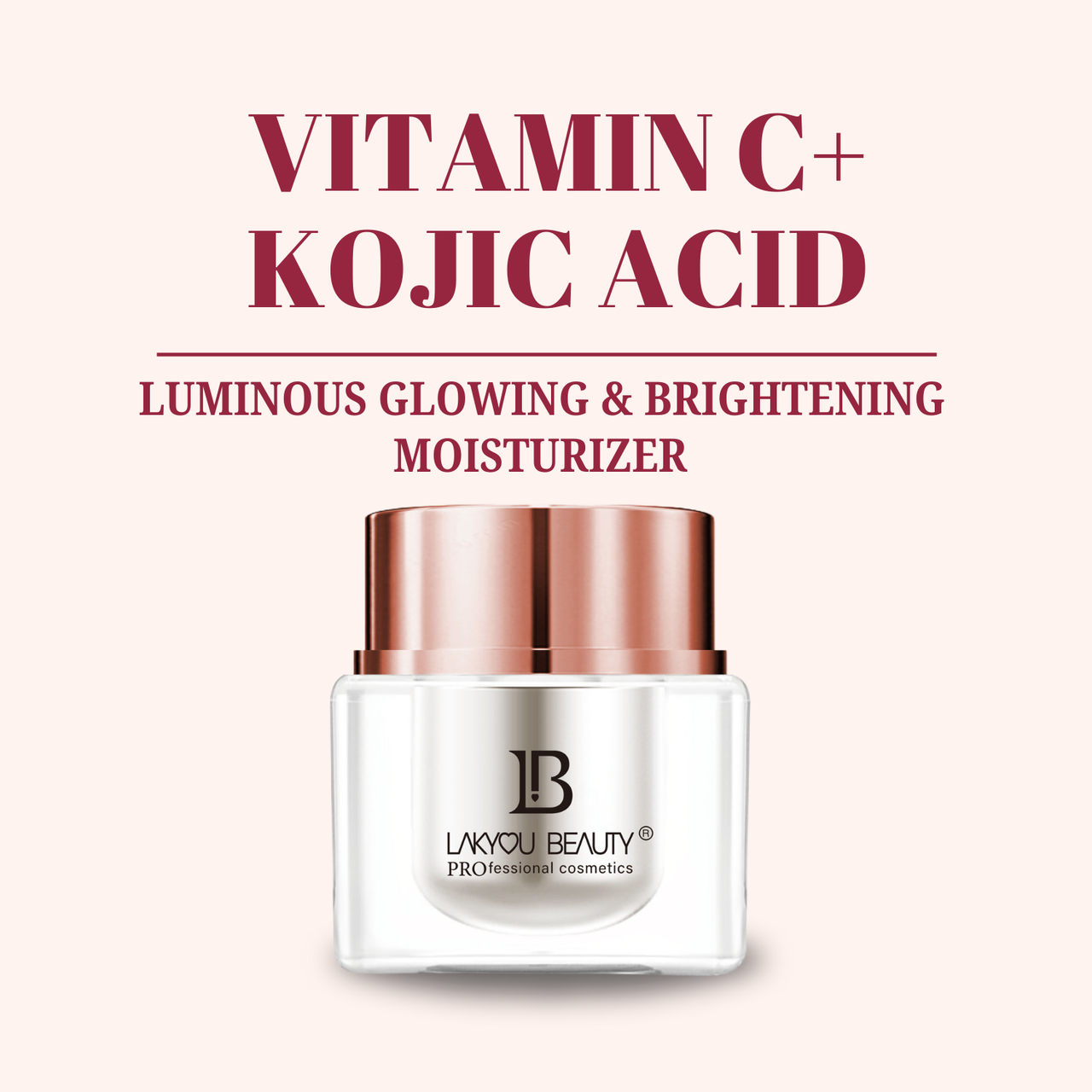 Lakyou Beauty Vitamin C Kojic Acid Brightening Cream | Dark Spot & Glow Cream