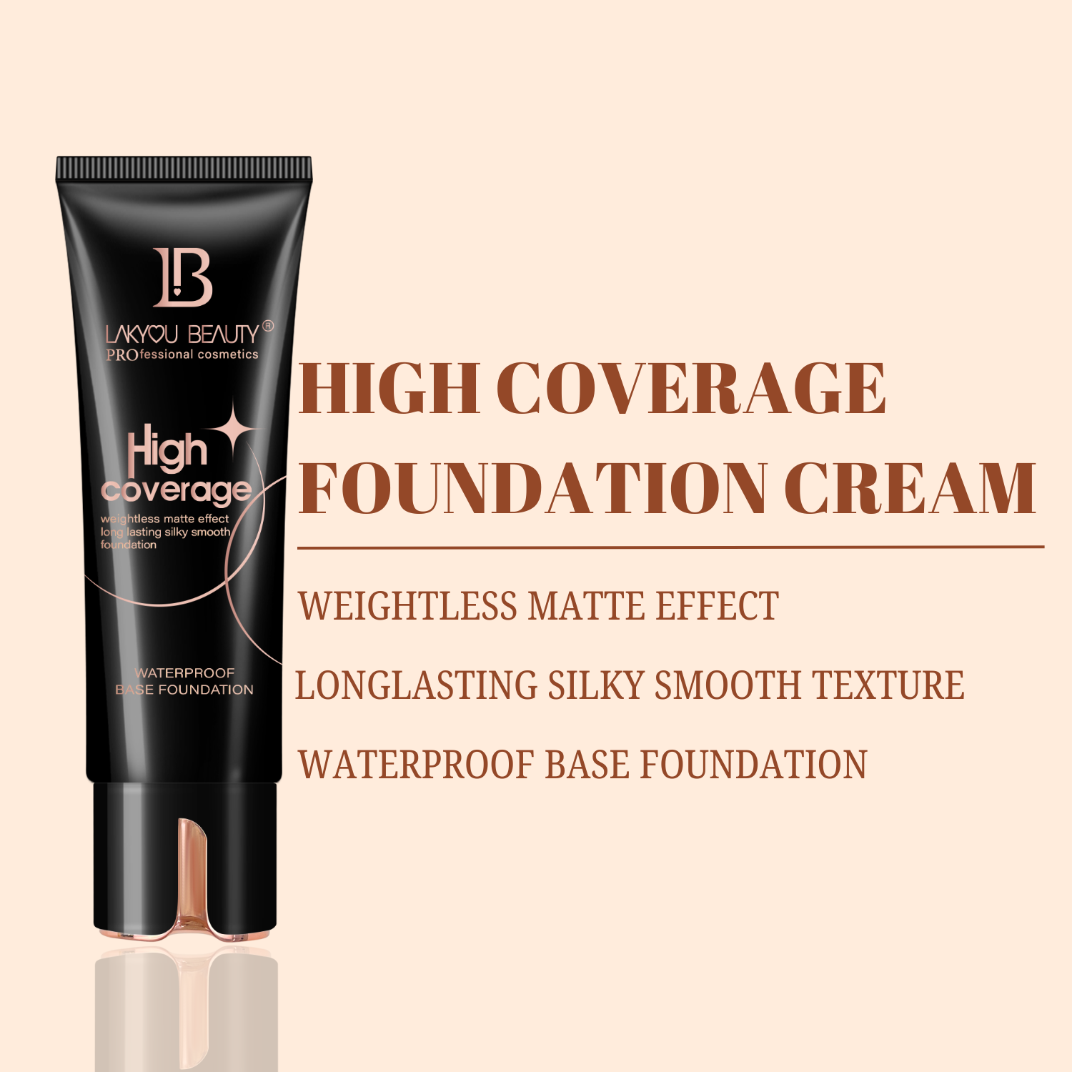 Lakyou Beauty - High Coverage Foundation | Long Lasting Flawless Matte Finish