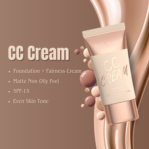 Lakyou Beauty - CC Cream | Lightweight Brightening & Natural Glow Coverage
