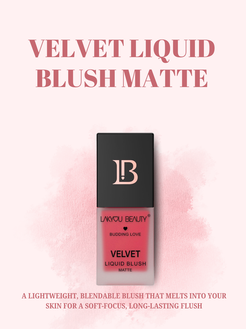 Lakyou Beauty - Velvet Liquid Blush | Soft Dewy Cheek Tint with Natural Glow