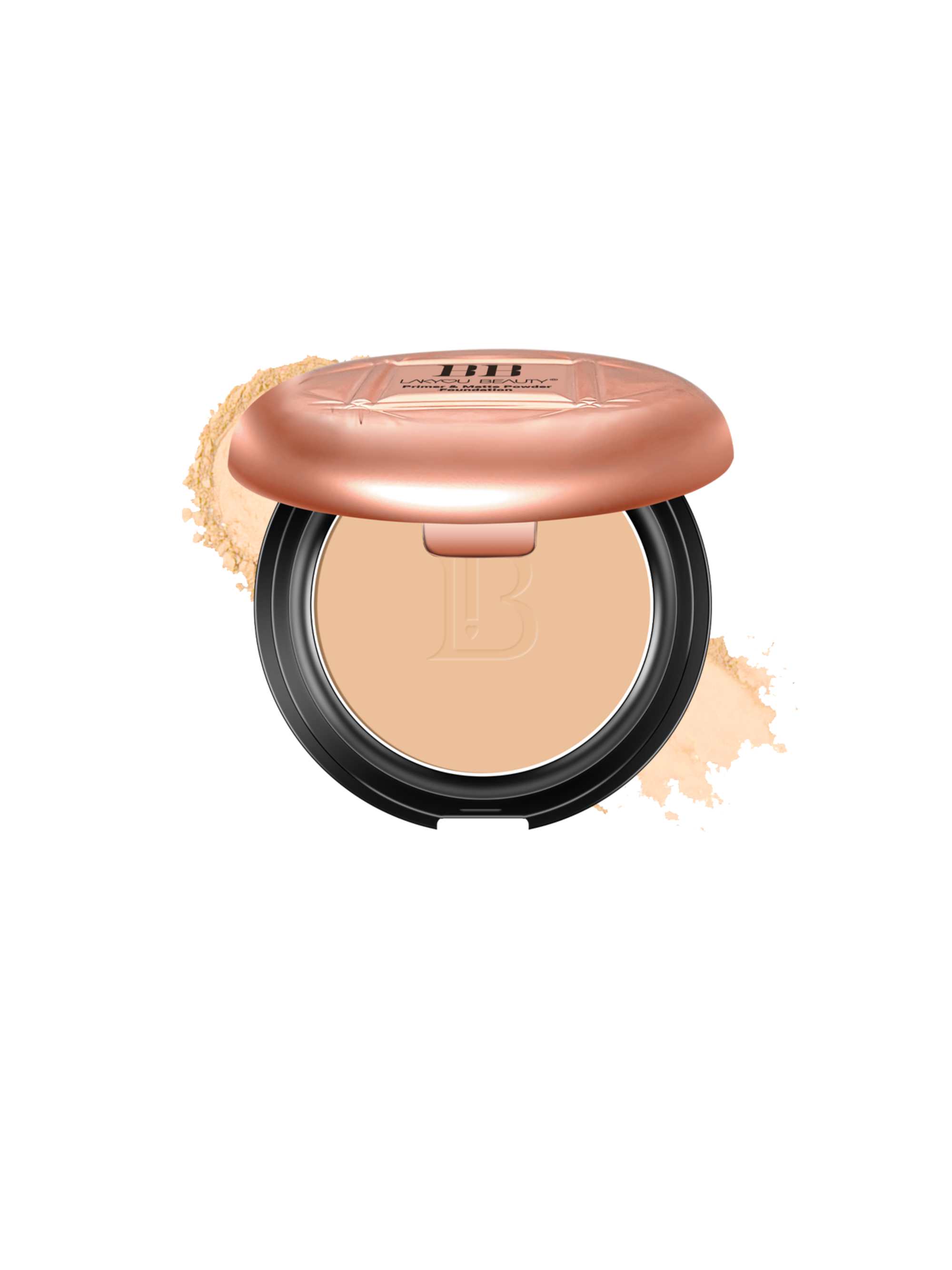 Lakyou Beauty - Prime+Matte Powder Foundation | Smooth Matte Finish Compact Powder