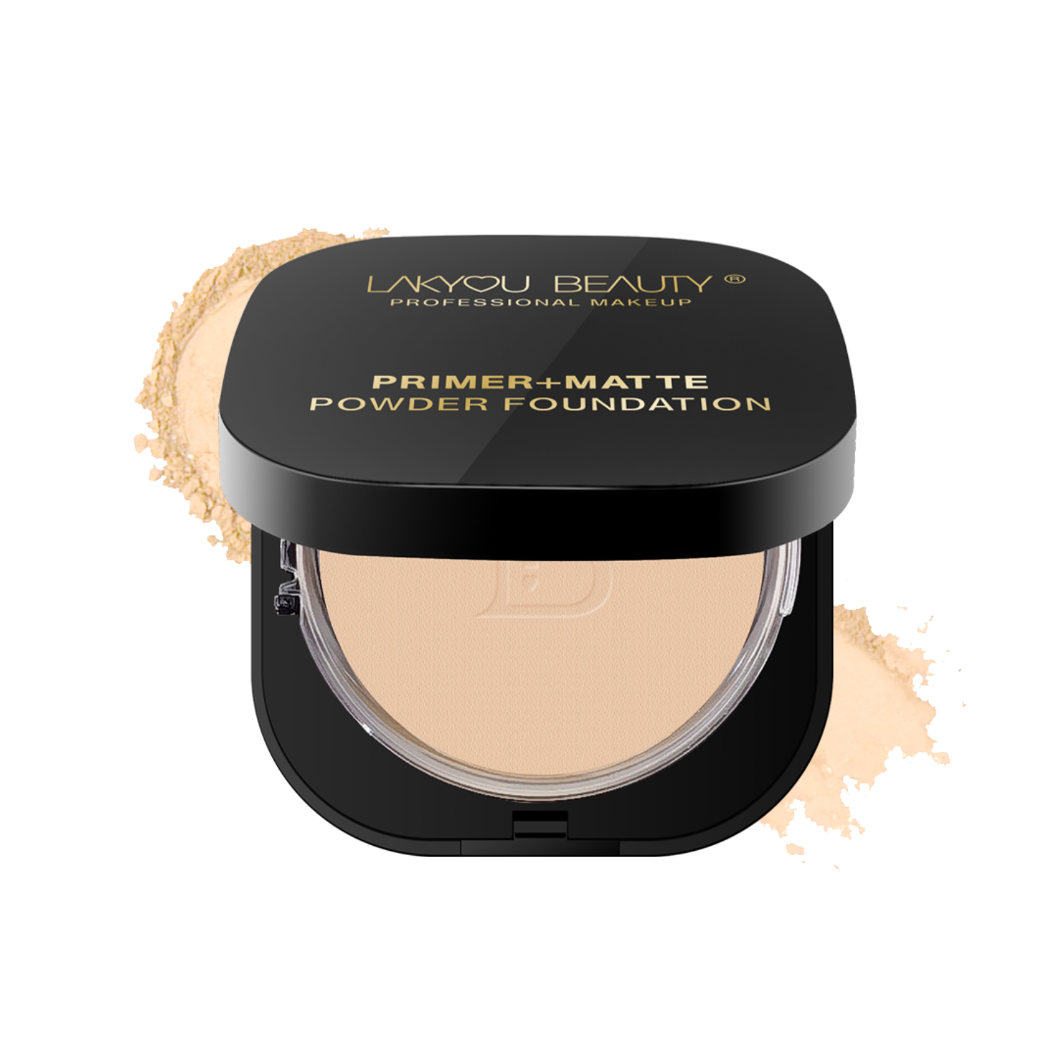 Lakyou Beauty - Primer + Matte Compact Powder | Smooth Matte Finish Face Compact