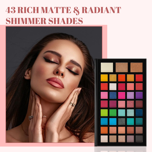 Lakyou Beauty - Diamond Eyeshadow Palette | Highly Pigmented Shimmer & Matte Shades