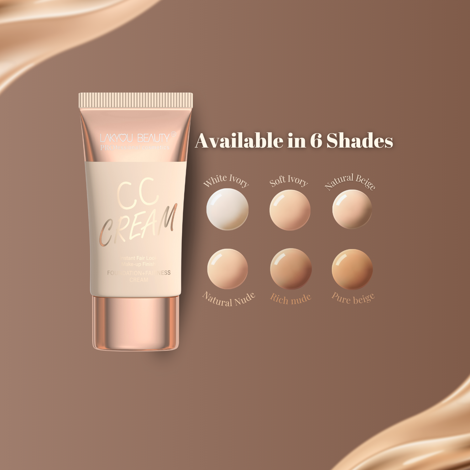 Lakyou Beauty - CC Cream | Lightweight Brightening & Natural Glow Coverage