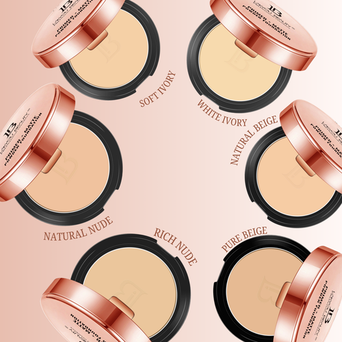 Lakyou Beauty - Prime+Matte Powder Foundation | Smooth Matte Finish Compact Powder