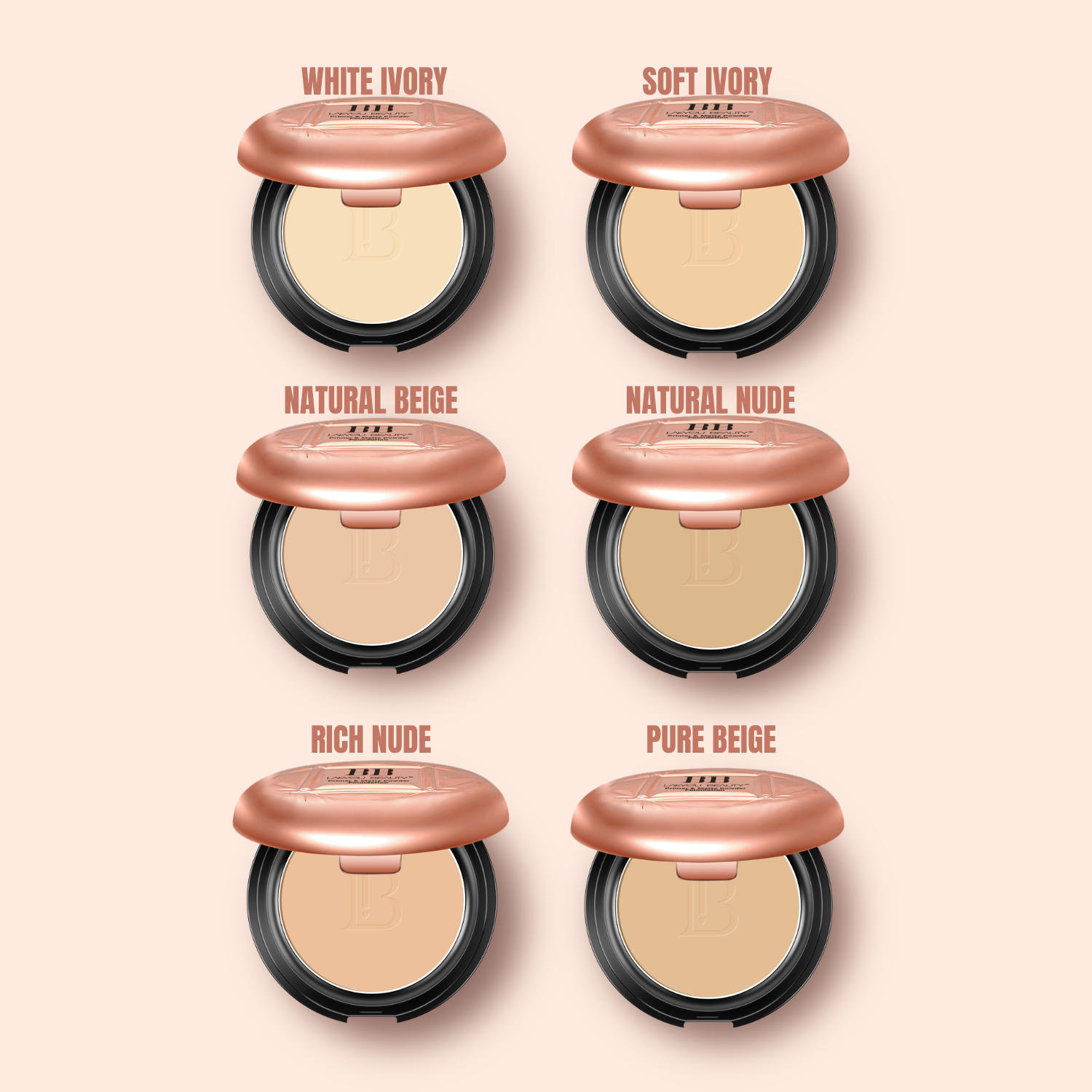 Lakyou Beauty - BB Compact Powder | Long Lasting Oil Control Matte Finish