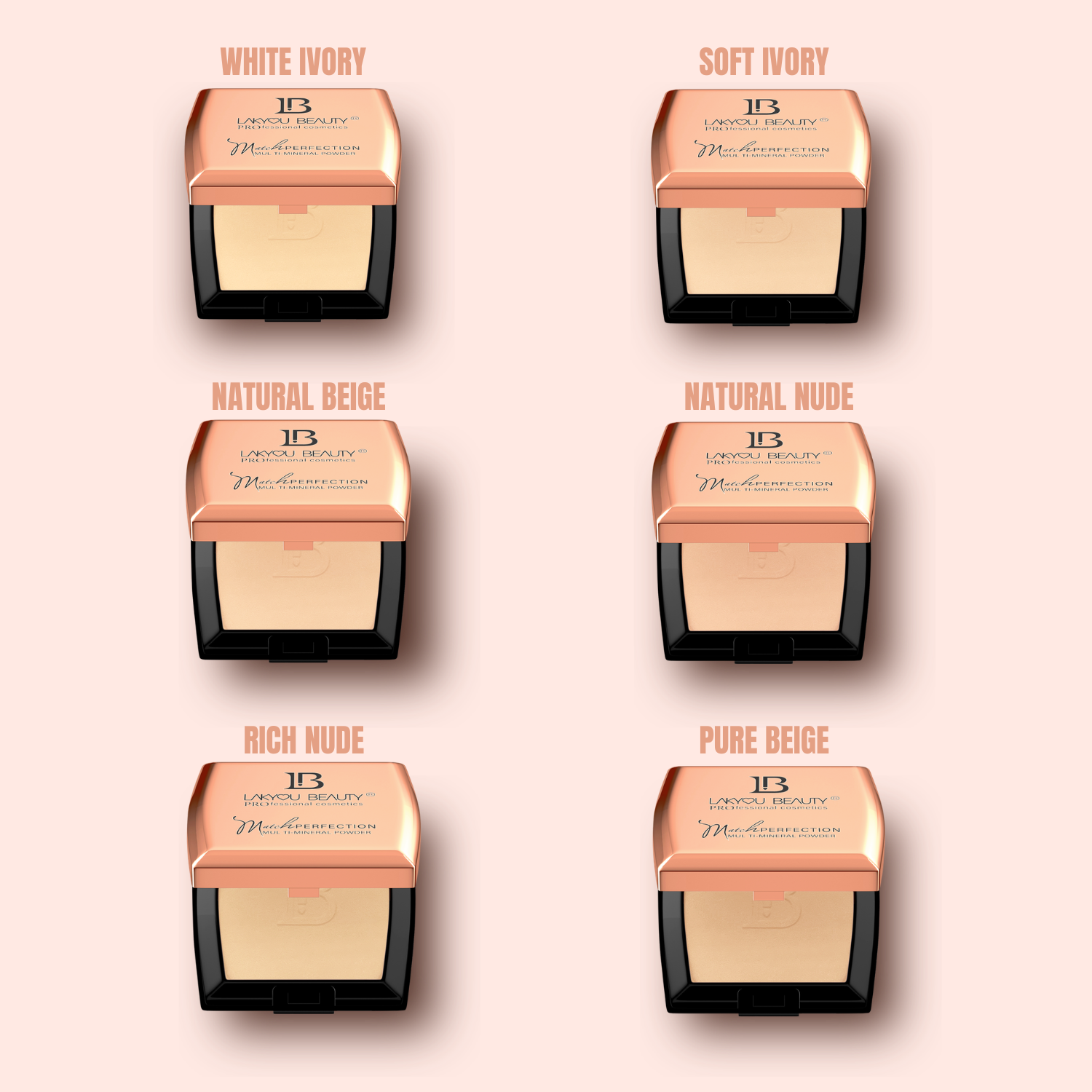 Lakyou Beauty - Match Perfection Compact | Natural Glow Smooth Finish Compact Powder