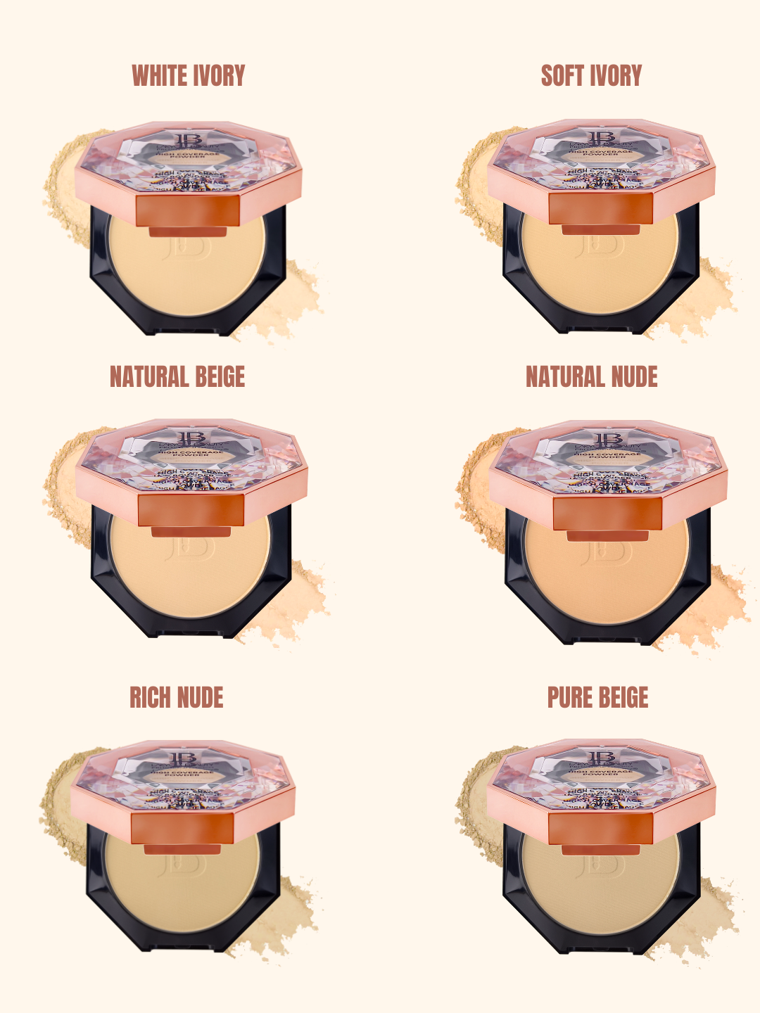 Lakyou Beauty - Diamond Single Compact | Radiant Smooth Matte Finish Powder