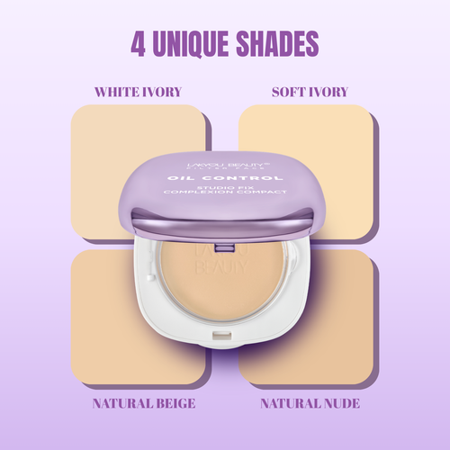 Lakyou Beauty - Filter Face Oil Control Studio Fix Compact | Studio-Grade Professional Matte Coverage