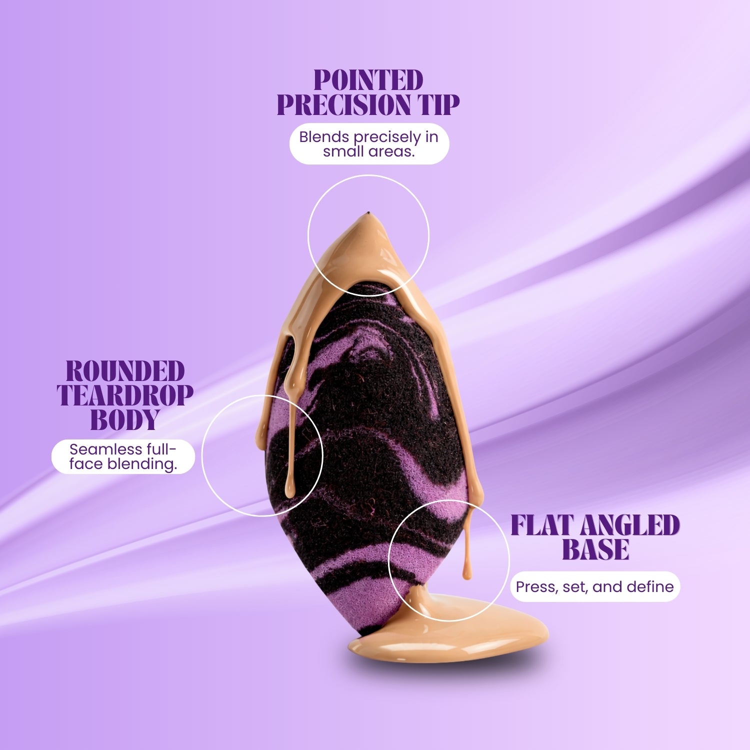 Lakyou Beauty - Air Blend Collection | Professional Makeup Sponge & Puff Set