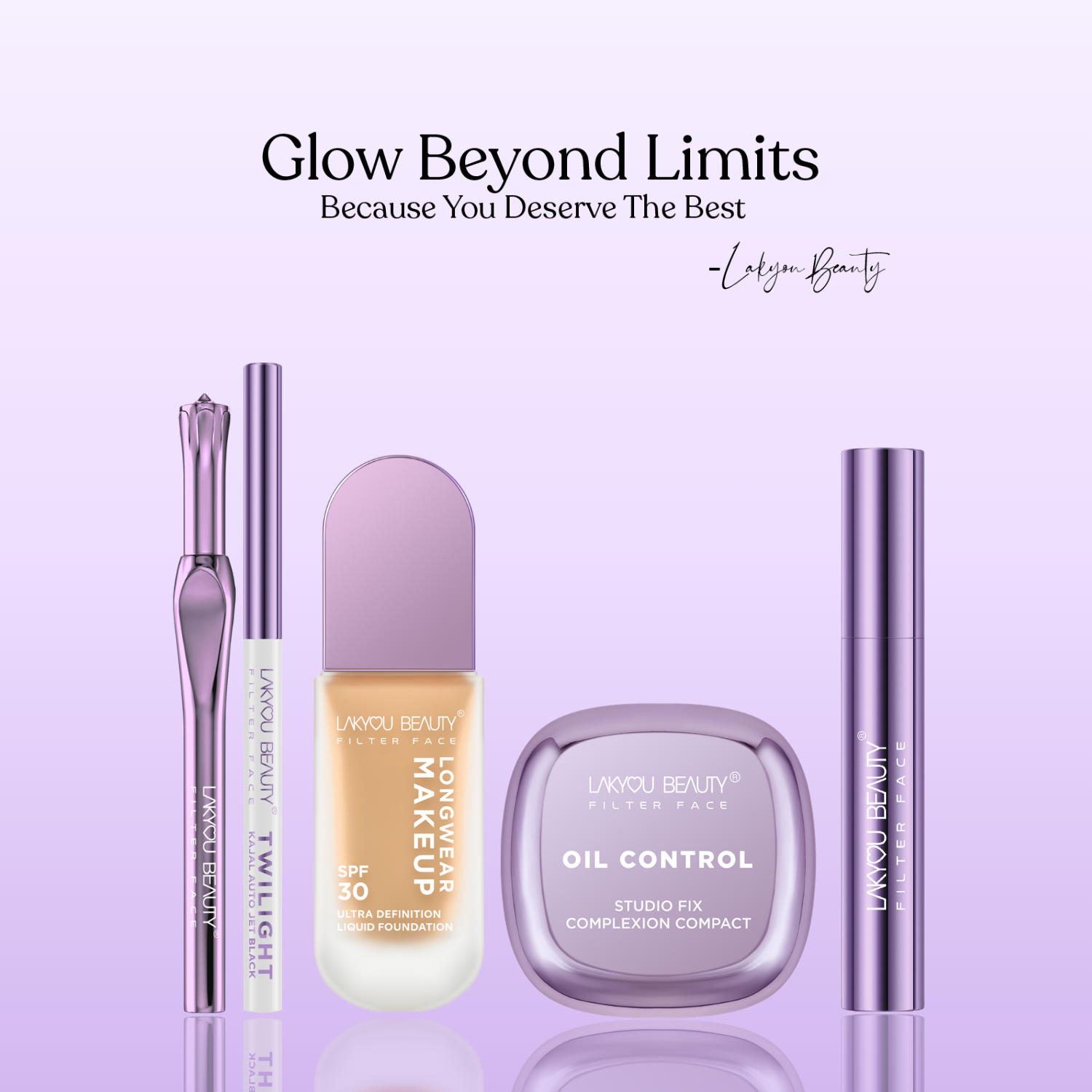 Lakyou Beauty - Filter Face Oil Control Studio Fix Compact | Studio-Grade Professional Matte Coverage