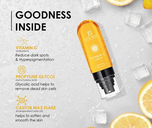 Lakyou Beauty Vitamin C Toner | Brightening & Hydrating Face Toner for Glowing Skin