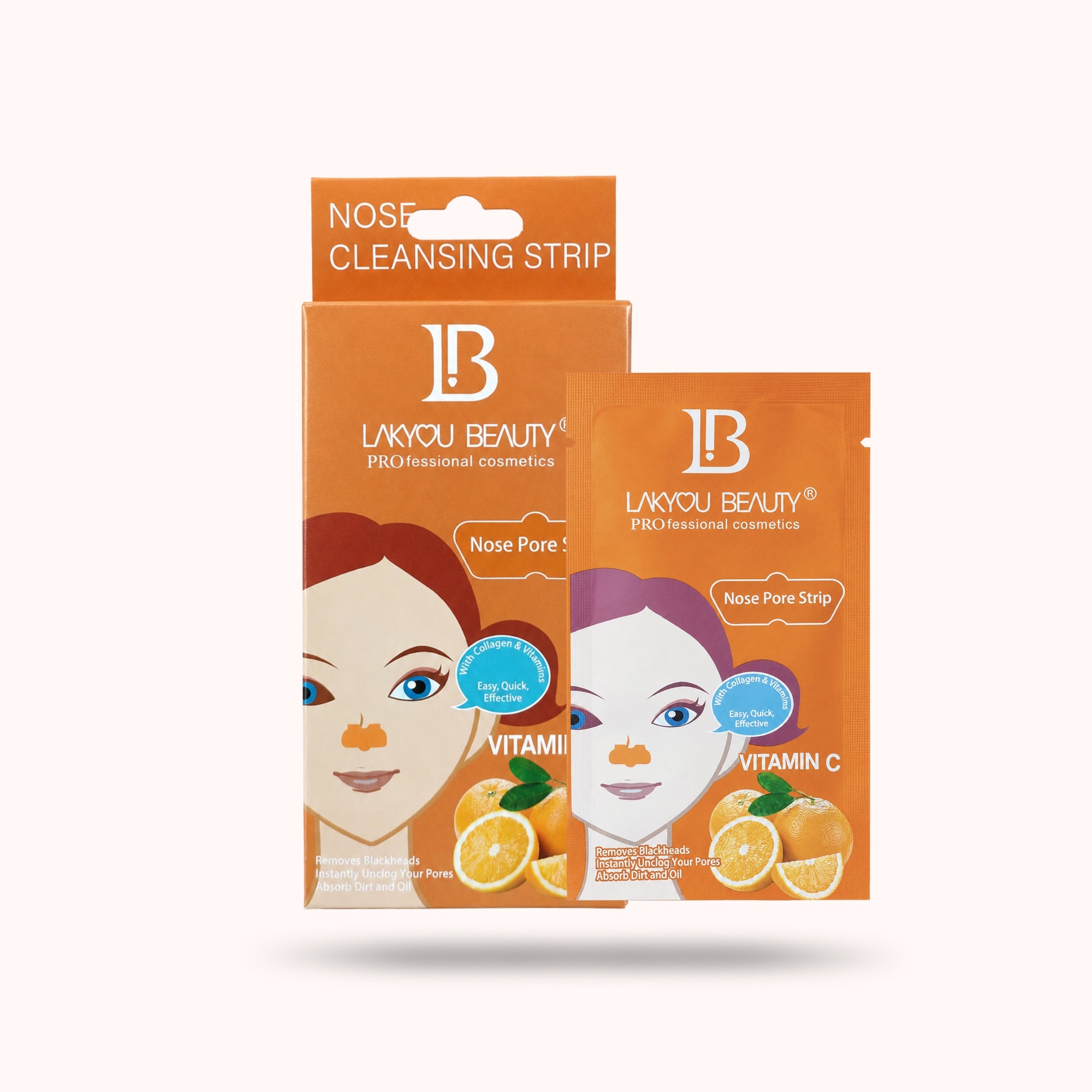 Lakyou Beauty - Charcoal Pore Strips | Deep Cleansing Blackhead Removal Strips