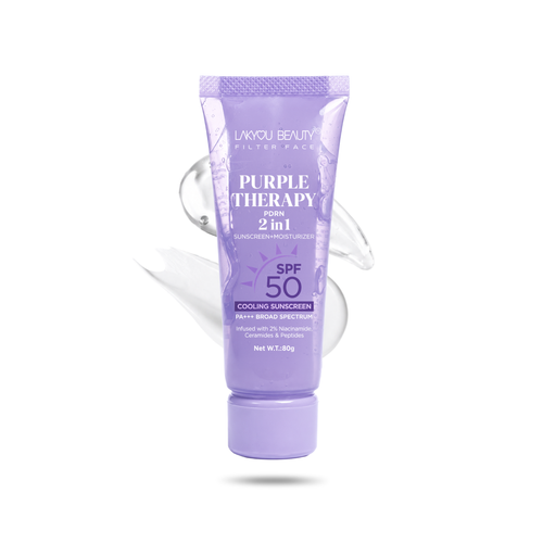 Lakyou Beauty Purple Therapy Sunscreen SPF 50 PA+++ | Broad Spectrum UV Protection