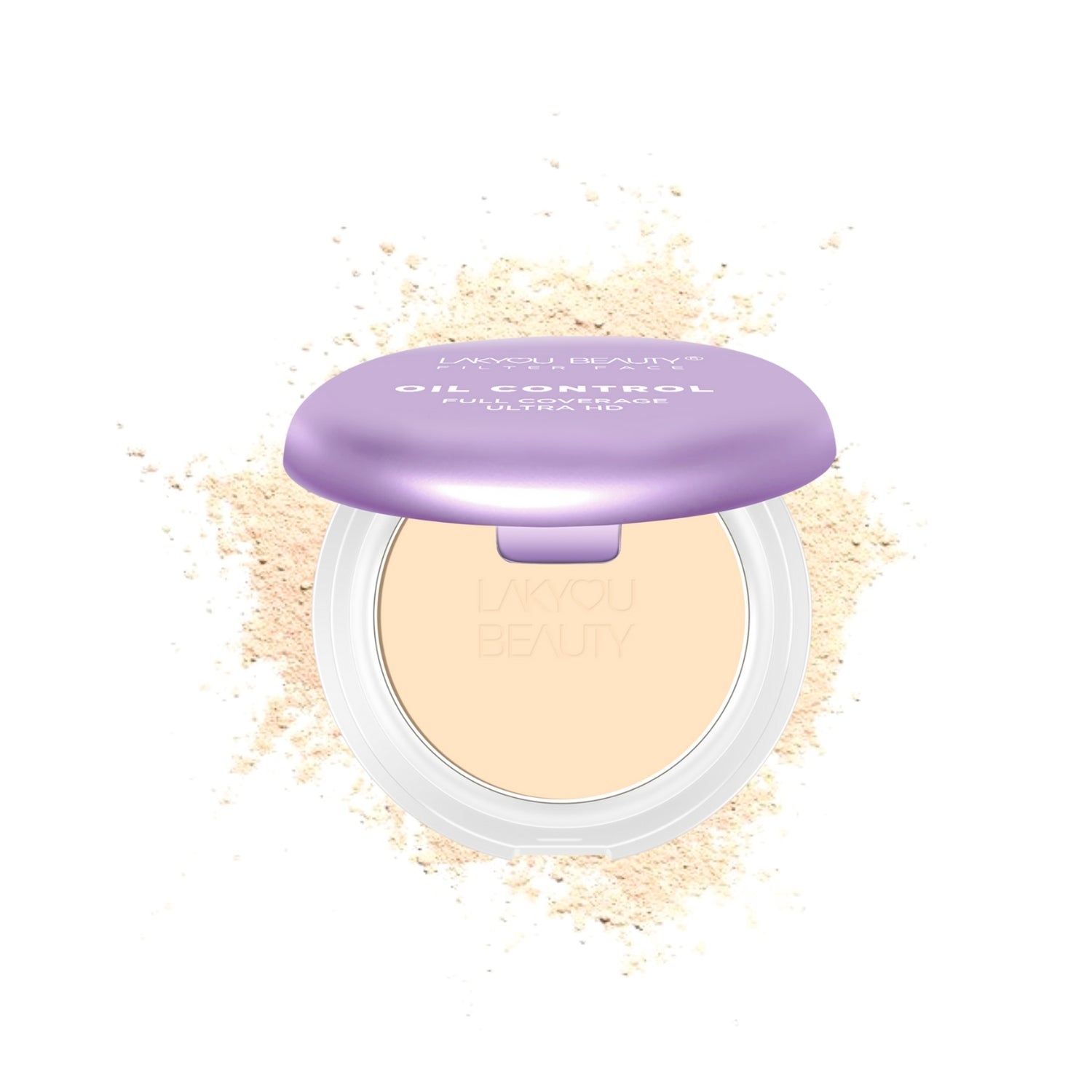 Lakyou Beauty - Filter Face Oil Control 2-in-1 Compact Powder | Matte Finish for Oily Skin