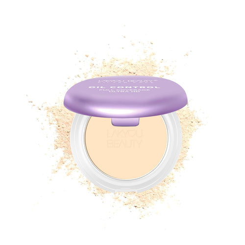 Lakyou Beauty - Filter Face Oil Control 2-in-1 Compact Powder | Matte Finish for Oily Skin