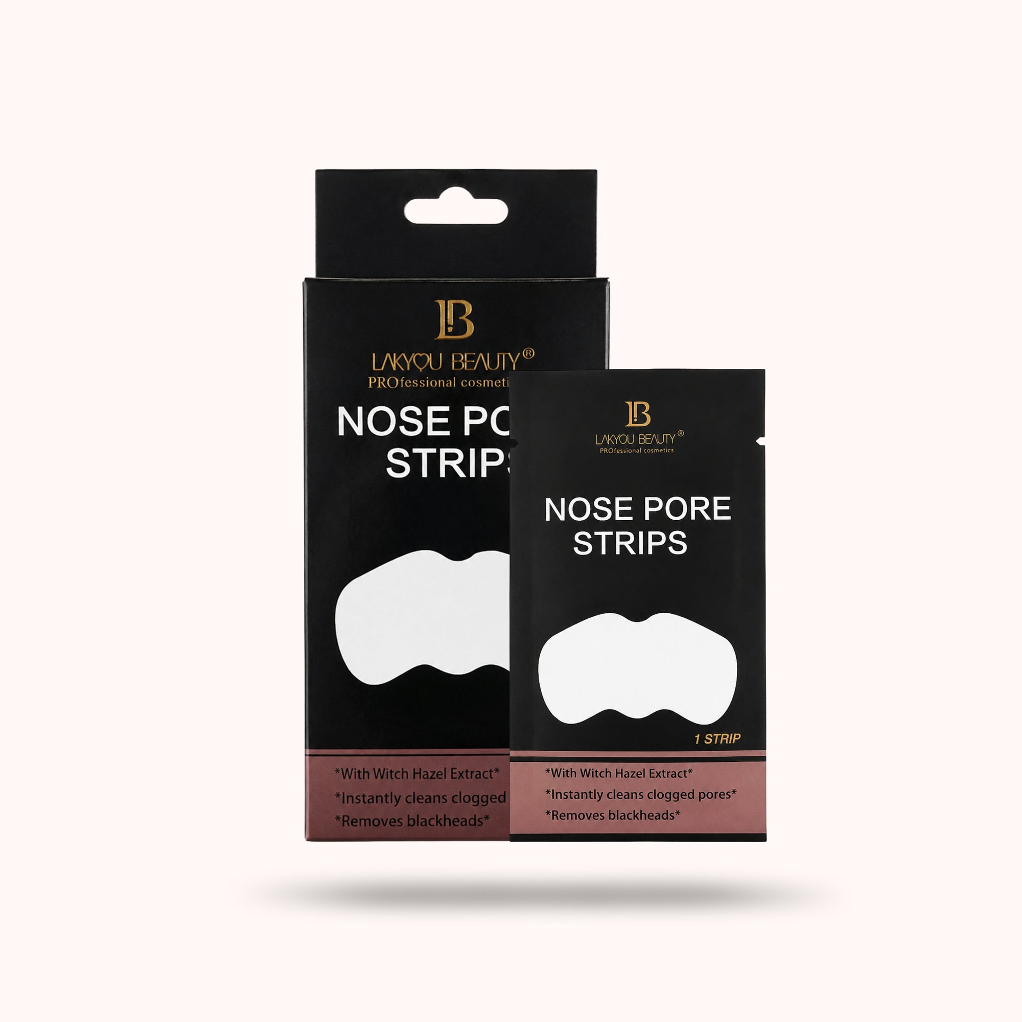Lakyou Beauty - Charcoal Pore Strips | Deep Cleansing Blackhead Removal Strips