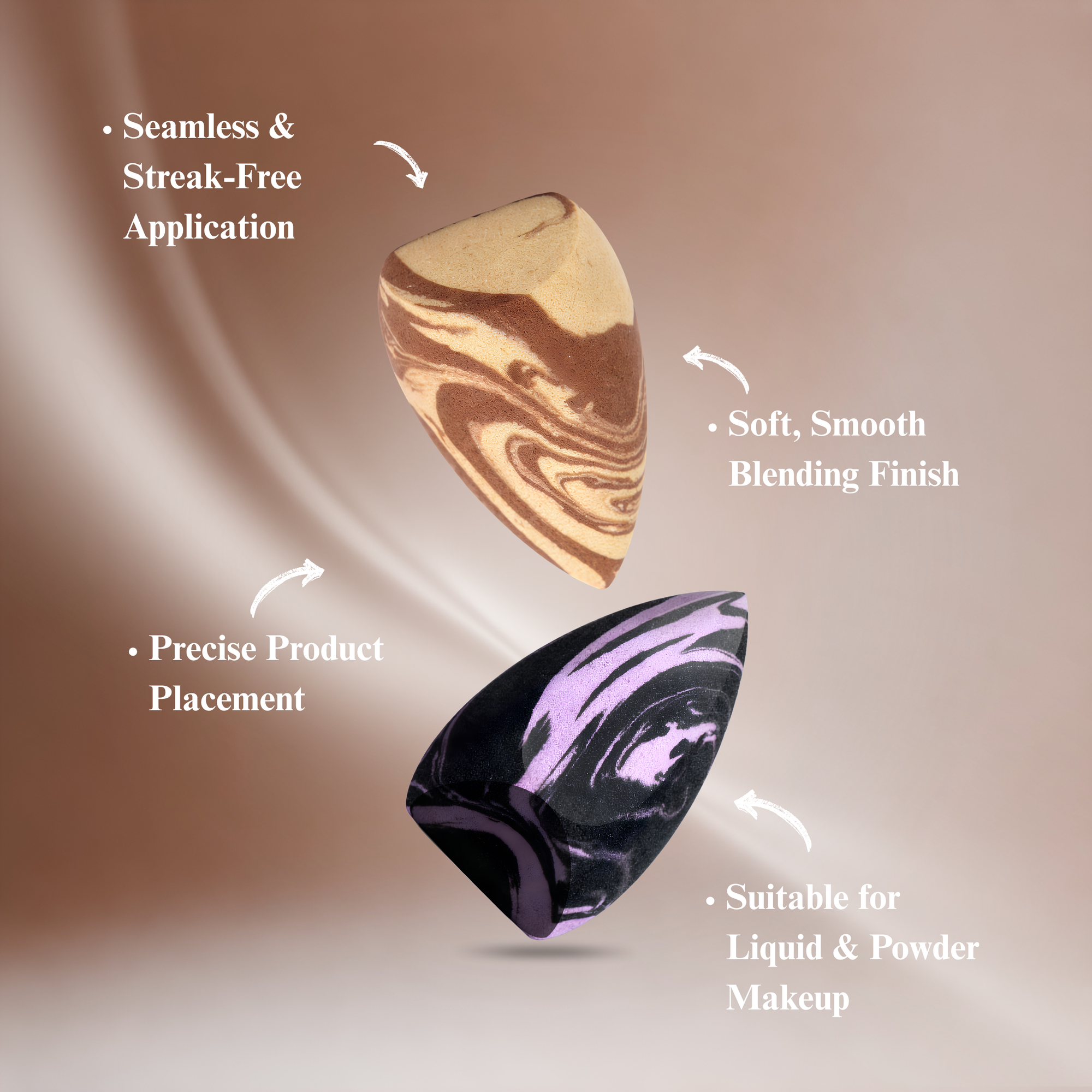 Lakyou Beauty Air Finish Makeup Sponge | Soft Beauty Blender for Smooth Flawless Makeup