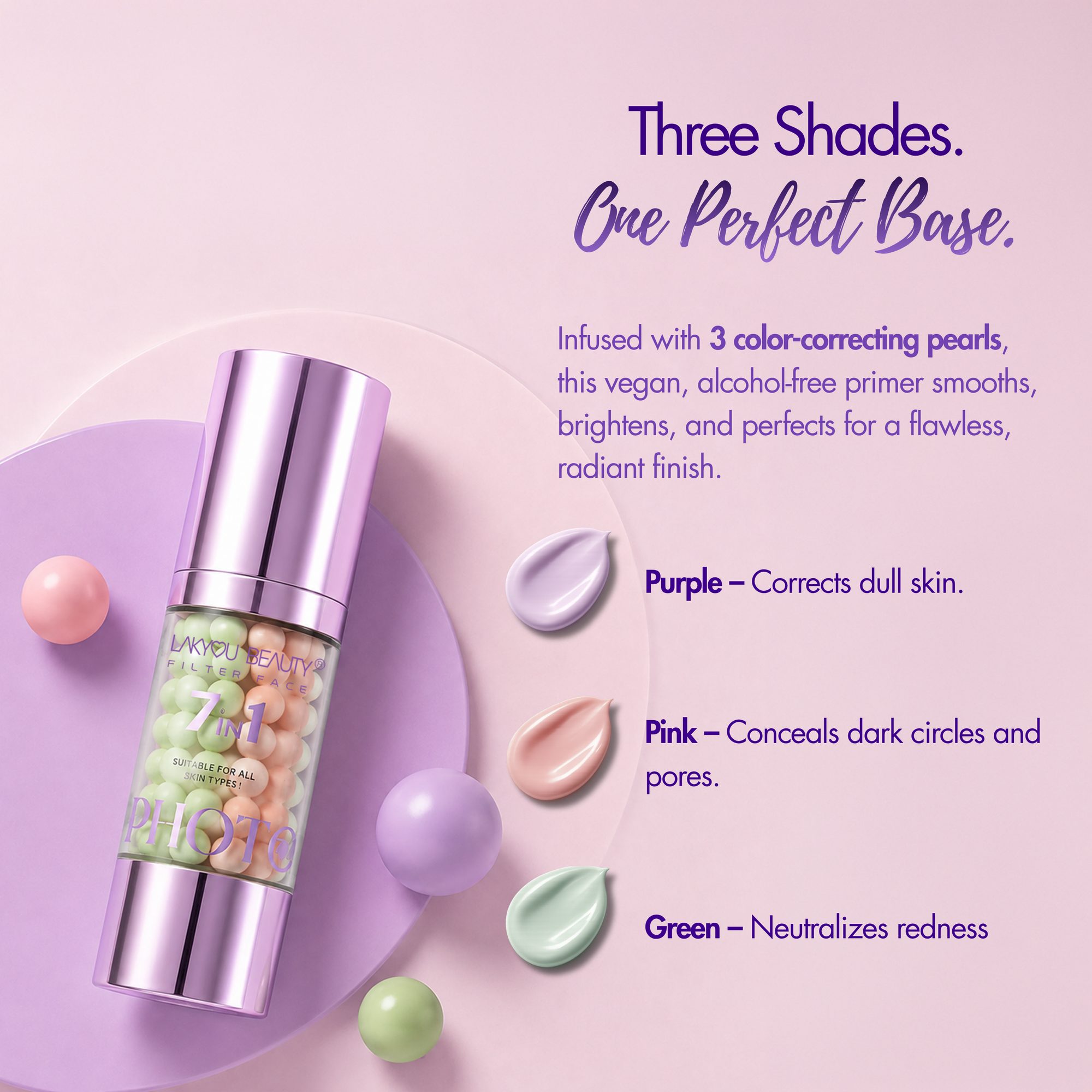Lakyou Beauty - Filter Face | 7 in 1 Photo Finish Primer | Smooth & Pore-Minimizing Makeup Primer