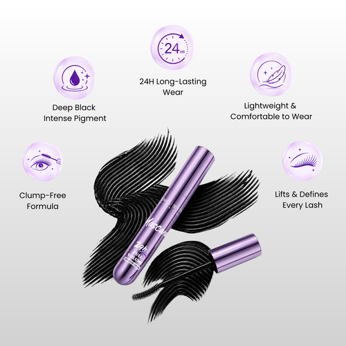 Lakyou Beauty - Filter Face |24H Full Volume Mascara | Volumizing & Long-Lasting Mascara