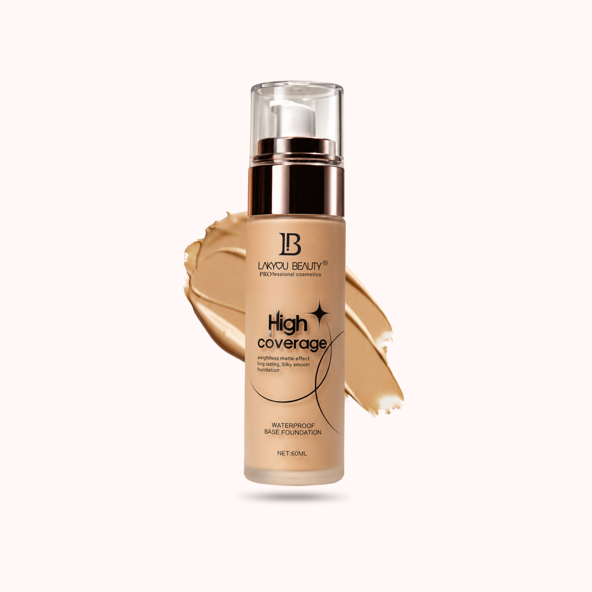 Lakyou Beauty - High Coverage Foundation | Full Coverage Matte Finish