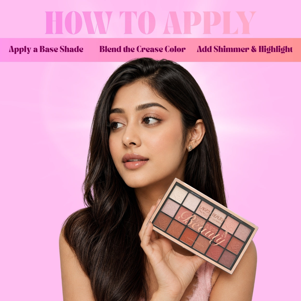 Lakyou Beauty - Timeless Beauty Eyeshadow Palette | Elegant Matte & Shimmer Eye Shades