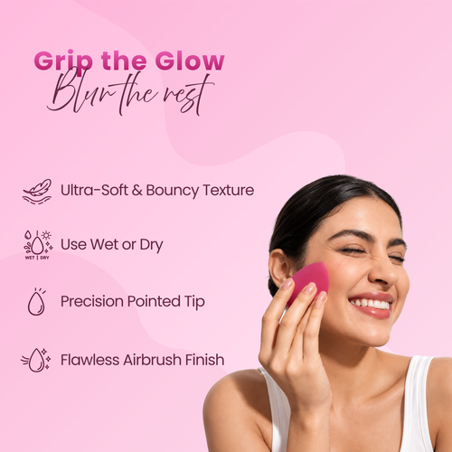 Lakyou Beauty Mango Powder Puff | Soft Face Powder Puff for Smooth Makeup Application