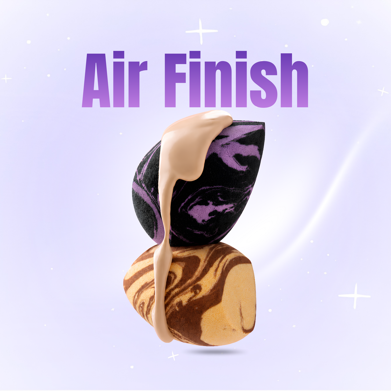 Lakyou Beauty Air Finish Makeup Sponge | Soft Beauty Blender for Smooth Flawless Makeup