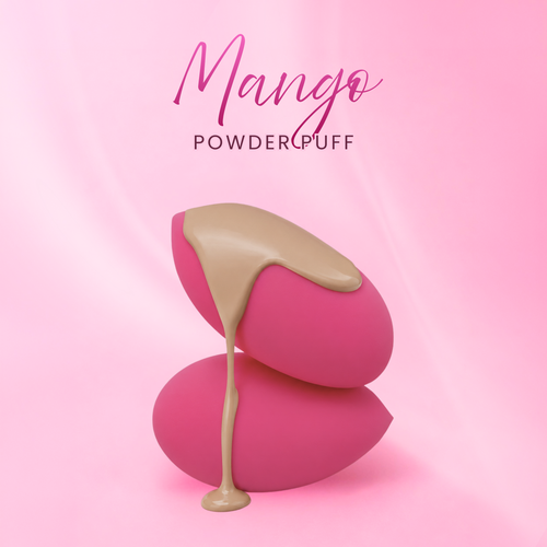 Lakyou Beauty Mango Powder Puff | Soft Face Powder Puff for Smooth Makeup Application