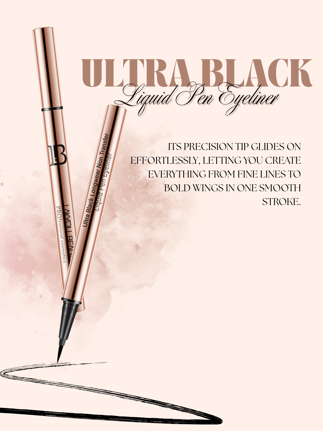 Lakyou Beauty - Liquid Pen Eyeliner in India | Waterproof Smudge-Proof Precision Eyeliner