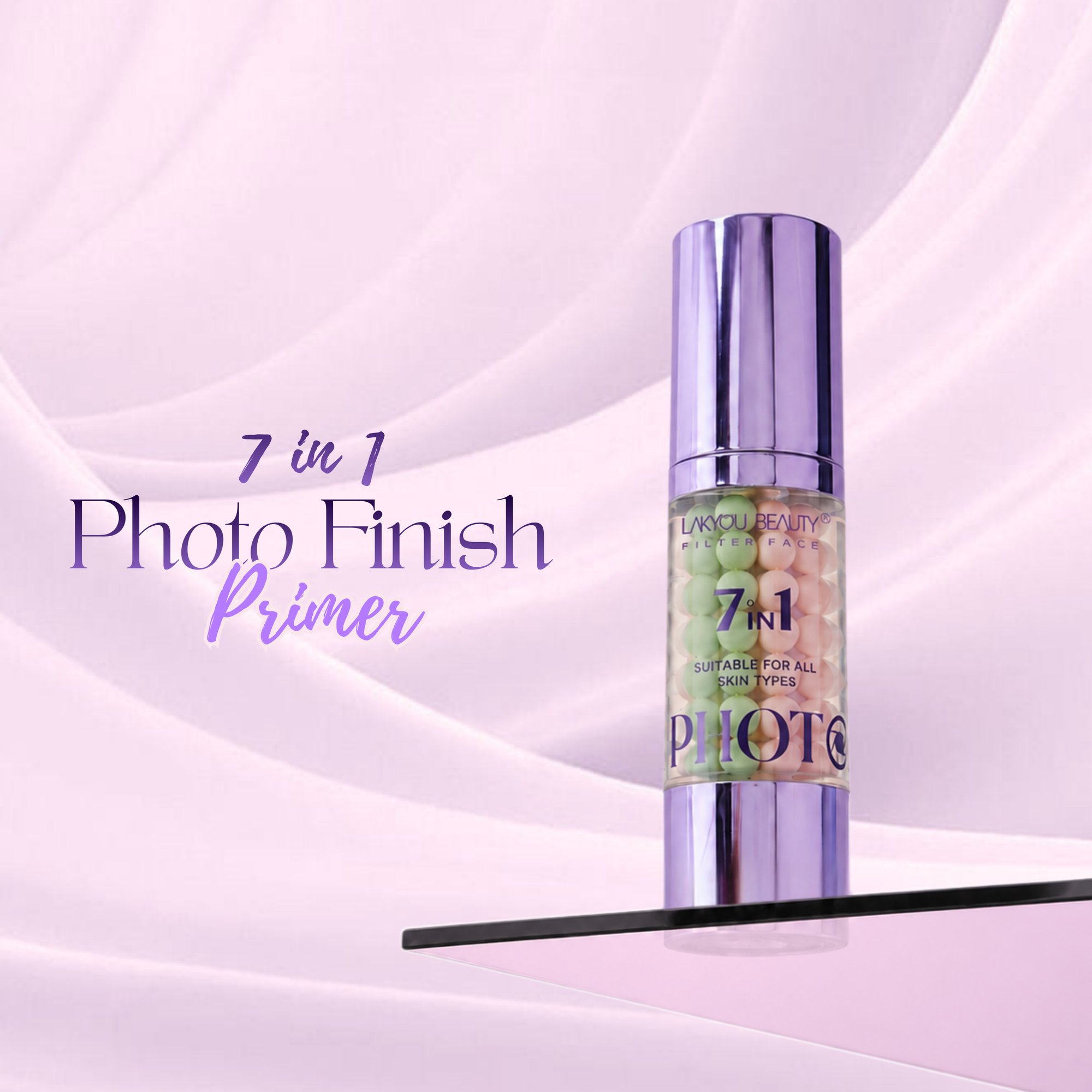 Lakyou Beauty - Filter Face | 7 in 1 Photo Finish Primer | Smooth & Pore-Minimizing Makeup Primer