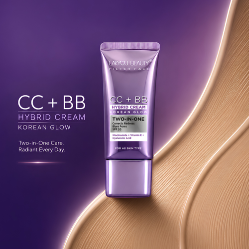 Lakyou Beauty CC + BB Cream SPF 20 | Niacinamide, Vitamin E & Hyaluronic Acid