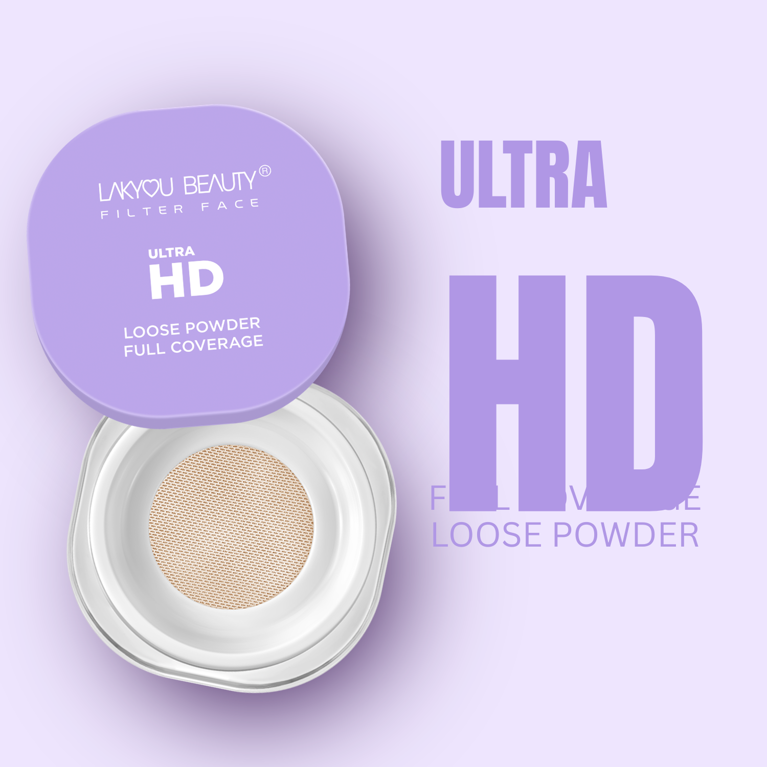 Lakyou Beauty -Filter Face Ultra HD Loose Powder | Translucent Airbrush Setting Powder for All Skin Tones