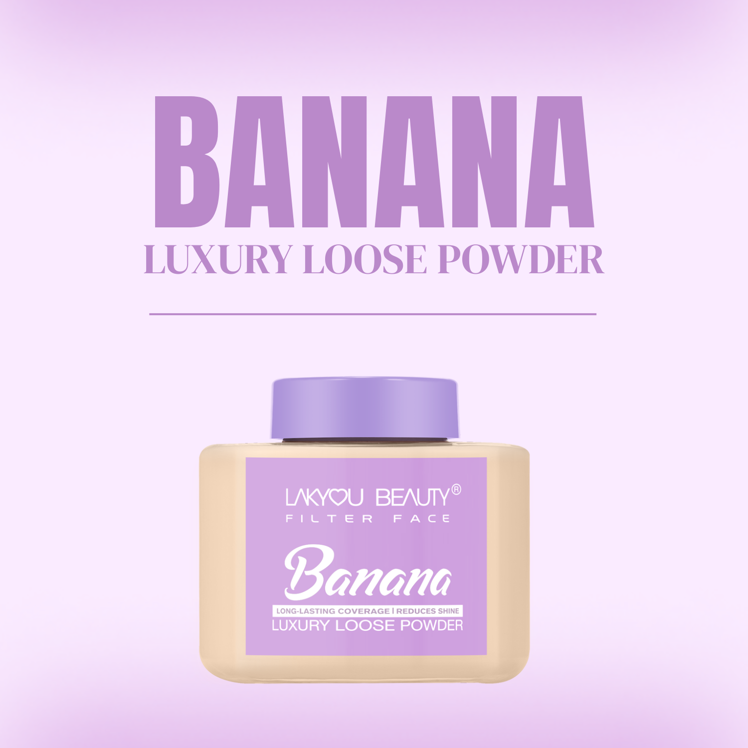 Lakyou Beauty -Filter Face Banana Loose Powder | Colour-Correcting Brightening Setting Powder