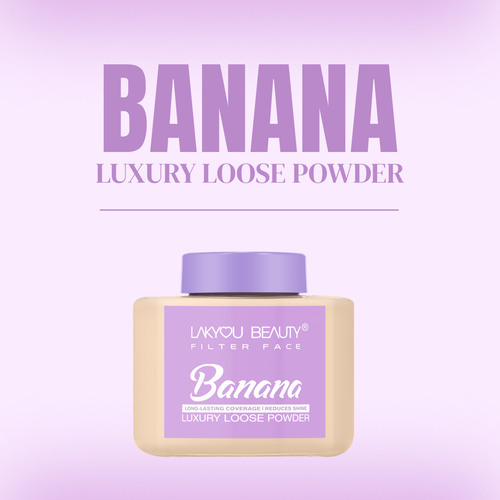 Lakyou Beauty -Filter Face Banana Loose Powder | Colour-Correcting Brightening Setting Powder