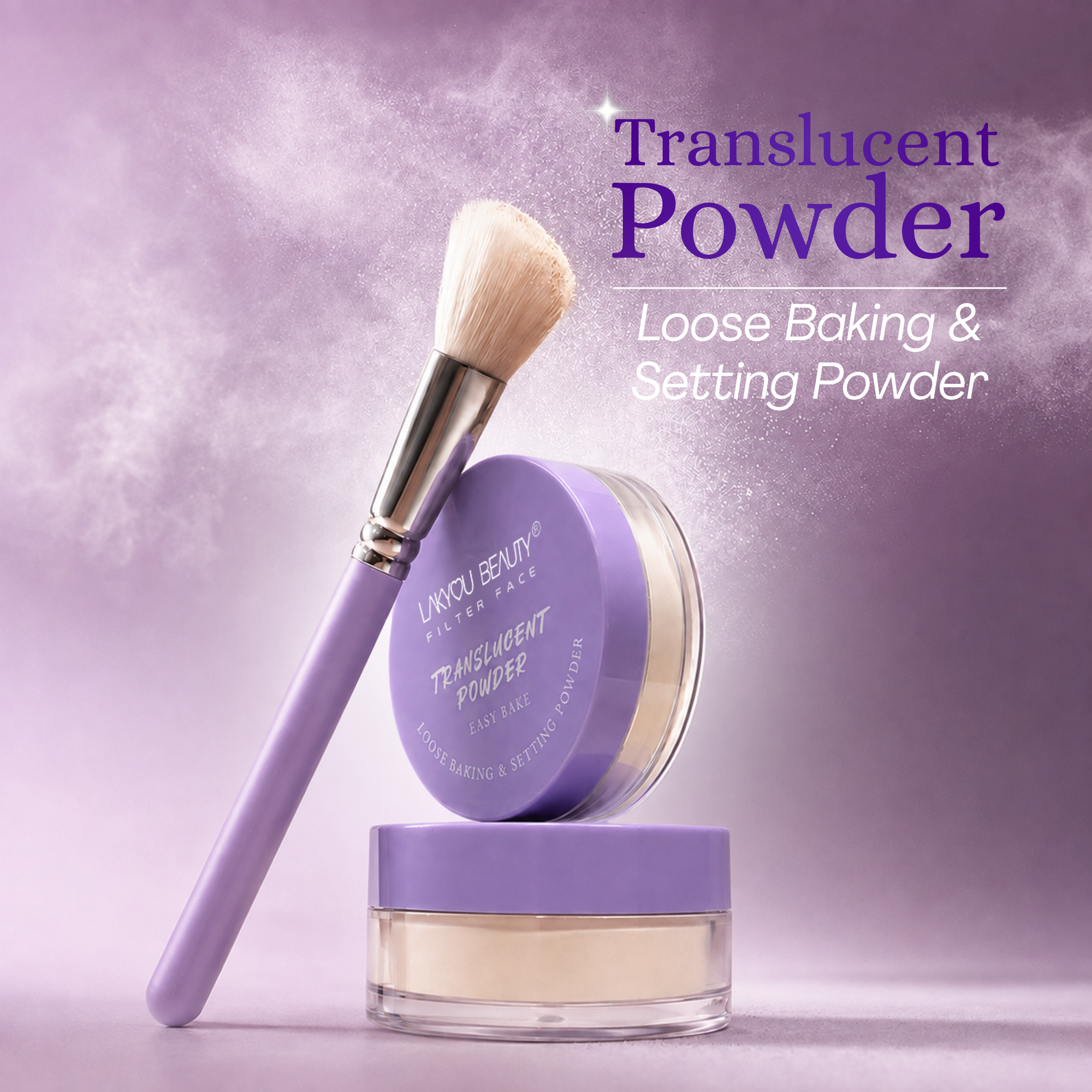 Lakyou Beauty - Filter Face | HD Translucent Powder | Lightweight Loose Setting Powder