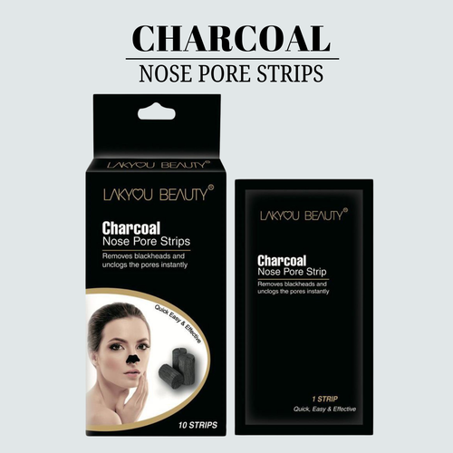 Lakyou Beauty - Charcoal Pore Strips | Deep Cleansing Blackhead Removal Strips