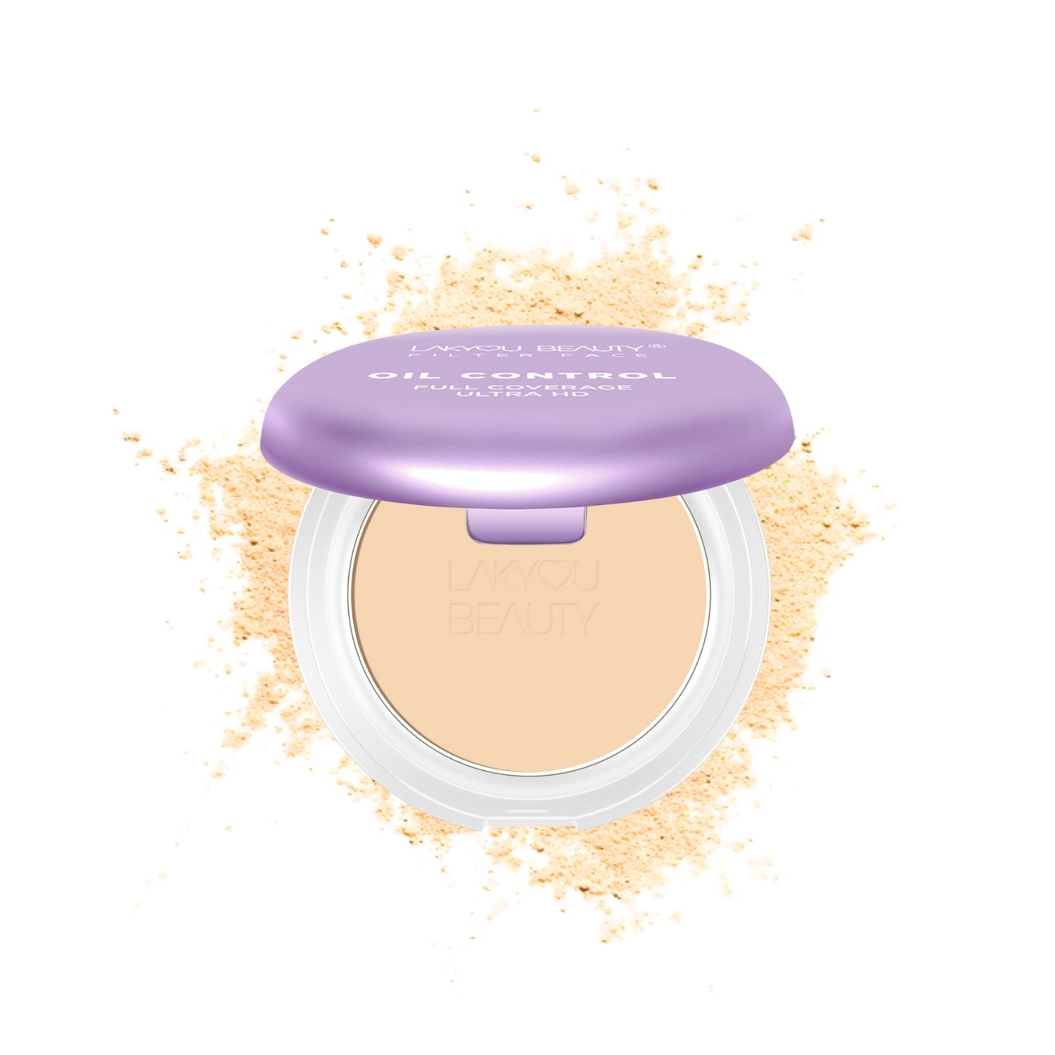 Lakyou Beauty - Filter Face Oil Control 2-in-1 Compact Powder | Matte Finish for Oily Skin