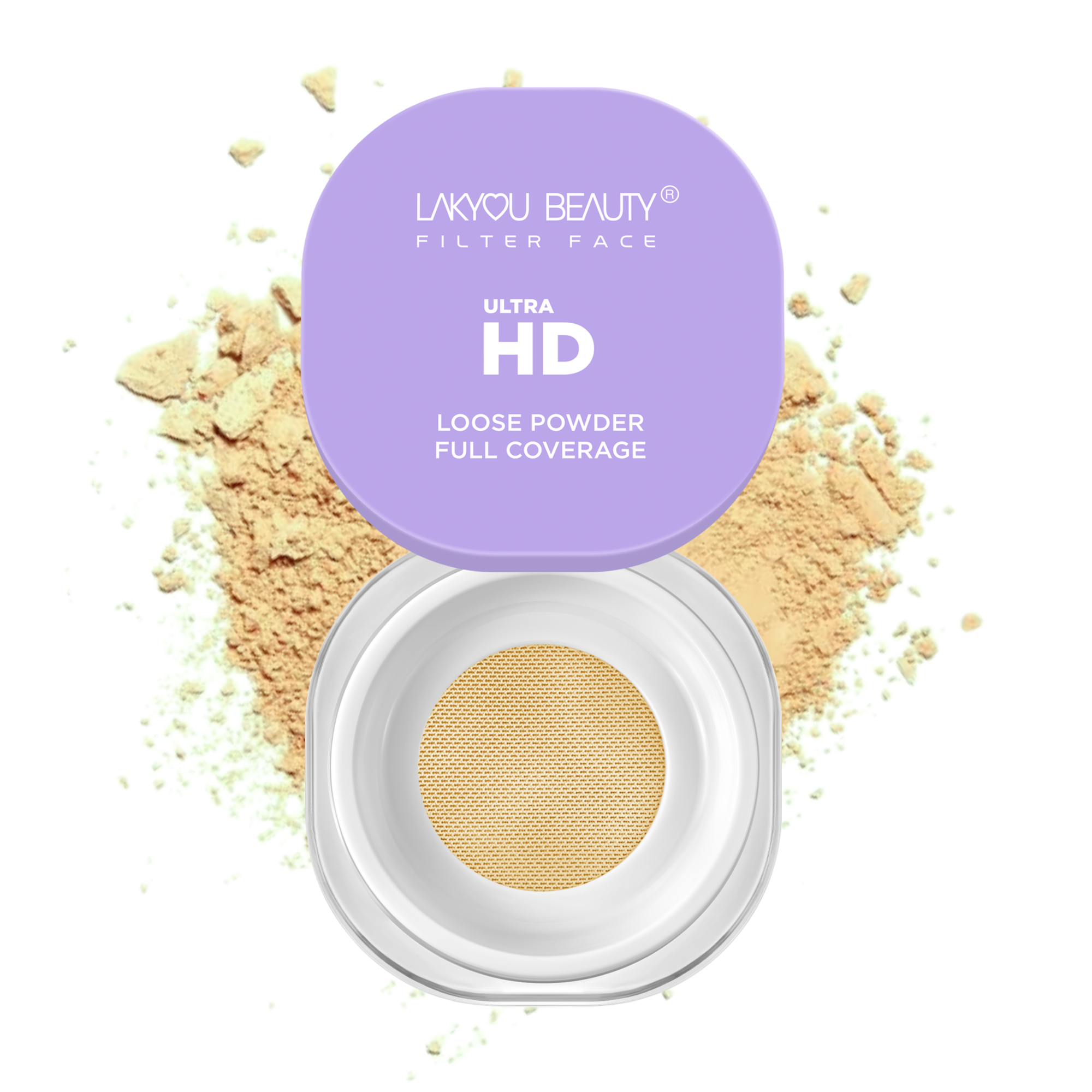 Lakyou Beauty -Filter Face Ultra HD Loose Powder | Translucent Airbrush Setting Powder for All Skin Tones - Lakyou Beauty