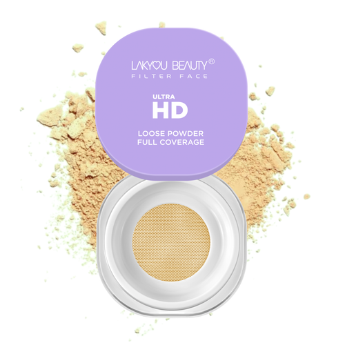 Lakyou Beauty -Filter Face Ultra HD Loose Powder | Translucent Airbrush Setting Powder for All Skin Tones - Lakyou Beauty