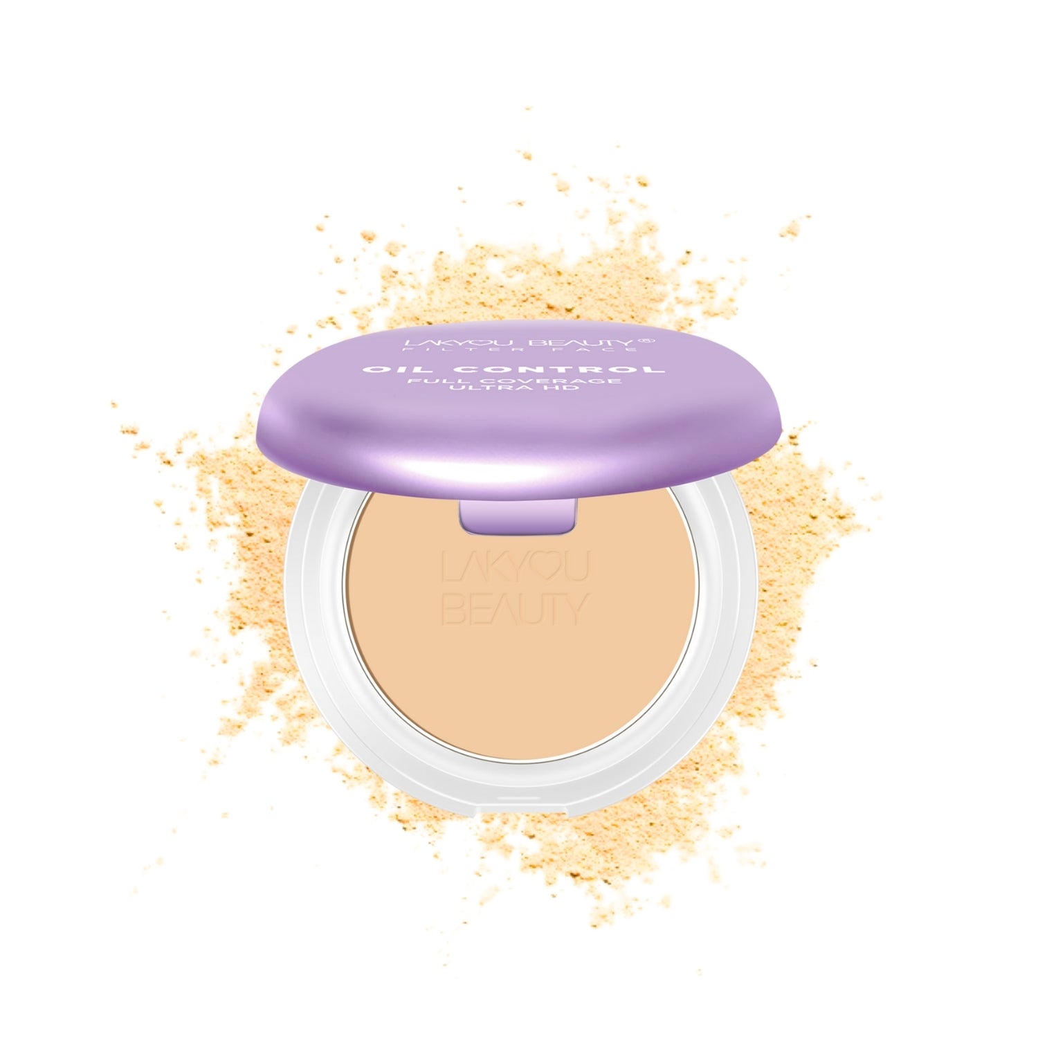 Lakyou Beauty - Filter Face Oil Control 2-in-1 Compact Powder | Matte Finish for Oily Skin
