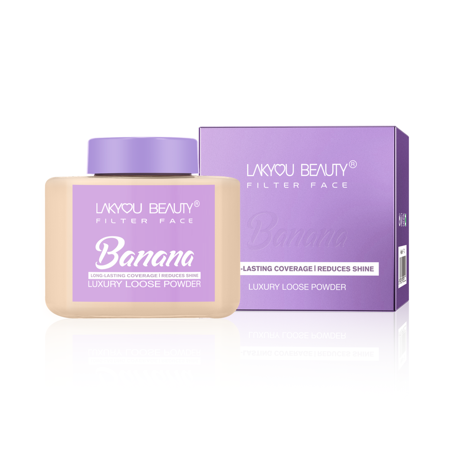Lakyou Beauty -Filter Face Banana Loose Powder | Colour-Correcting Brightening Setting Powder
